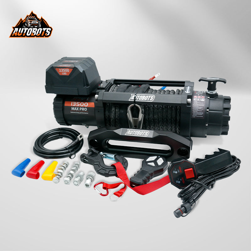 Winche 13.500 lbs 12v piola sintética