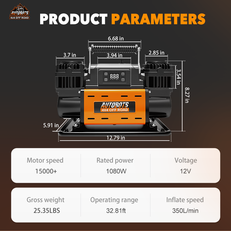 Compresor 300 L/min doble pistón 150PSI