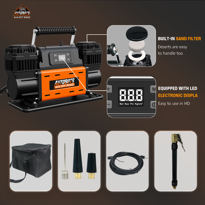 Compresor 300 L/min doble pistón 150PSI