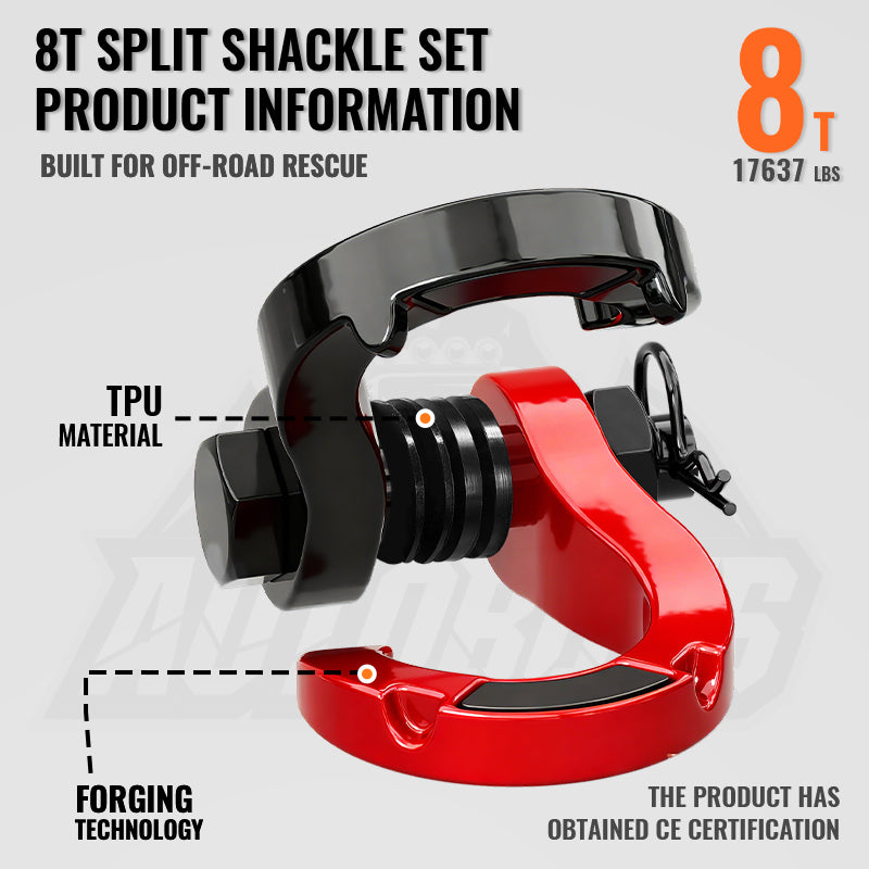 Grillete dividido 8T par