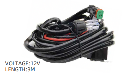 Neblinero led 3 pulgadas 50W par + ramal eléctrico + tapa