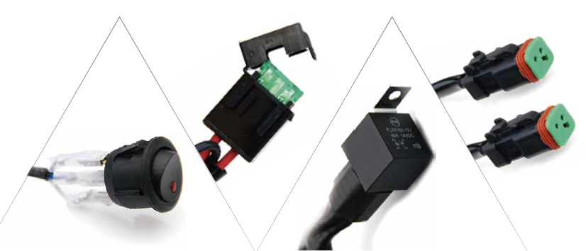 Neblinero led 3 pulgadas 50W par + ramal eléctrico + tapa